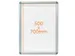 Clicklijst Nobo Essence Aluminium B2 700x500mm
