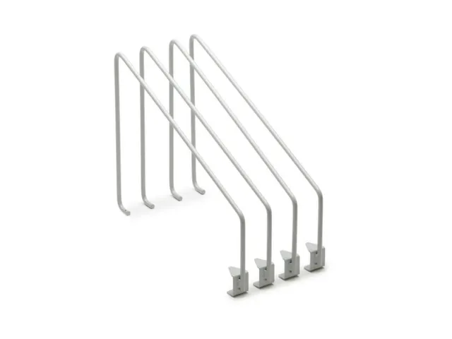 verdeelbeugel-set,v. legbord,ESD,HxD 280x400mm,staal,lichtgrijs