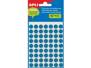 Apli Ronde Etiketten Ø10mm Blauw - 1