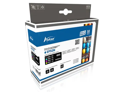 Astar Epson 405XL WF inkt HC Rebuilt CMYK set van 4