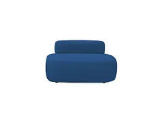 Poefmodule Rocada Volga-C 100x62x92cm vierkant blauw