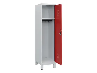 schoollocker,HxBxD 1630x400x500mm,1vak,vak B 400mm,draaigrendel,voeten - 1