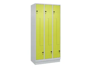 Z-garderobekast,HxBxD 1950x900x500mm,vak B 150/300mm,draaigrendel - 1