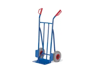 steekwagen 250kg steekplaat BxD 400x180mm staal RAL5010 luchtbanden - 1