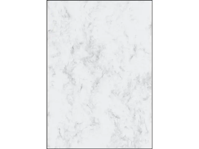 Designpapier Sigel A4 200grs pak a 50 vel marmer grijs