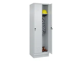 locker,HxBxD 1950x600x500mm,2vak,vak B 300mm,draaigrendel,sokkel - 3