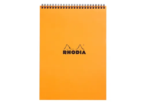 Spiraalblok Rhodia A4 lijn 160 pagina's 80gr oranje