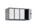 opzetkast,v. locker,4vak.,vak B 250mm,HxBxD 500x1000x500mm,vleugeldeur