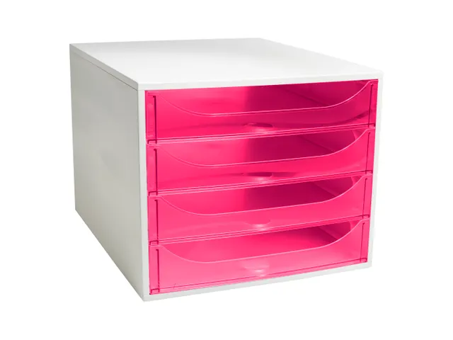 Ladenblok Ecobox 4 Laden A4+ Rood