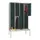 banklocker,dubbeldeks,HxBxD 2150x1200x800mm,RAL7035,front RAL7016
