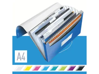 Sorteermap Leitz WOW A4 PP 6 vaks blauw - 2
