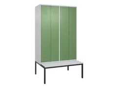 locker voor scheiding van kleding,HxBxD 2120x1200x815mm,4vak