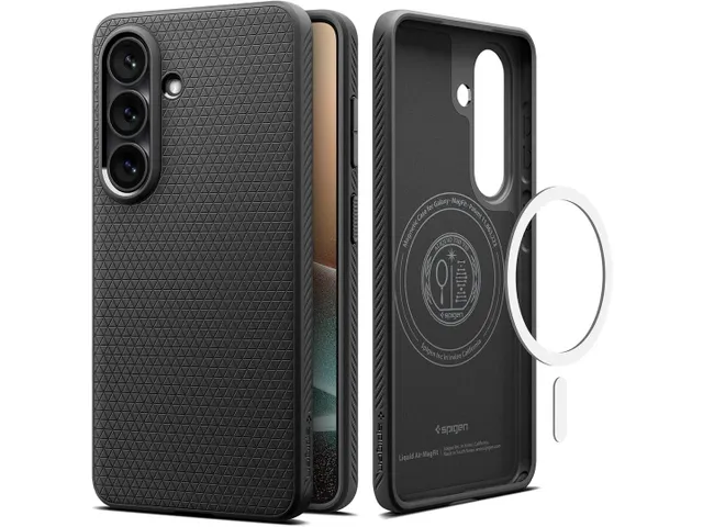 Spigen Liquid Air MagFit Samsung Galaxy S26 Hoesje MagSafe Matte Zwart