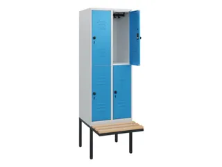 Dubbeldekse dekenkist,HxBxD 1950x600x815mm,2x2vak.,vak B 300mm - 2