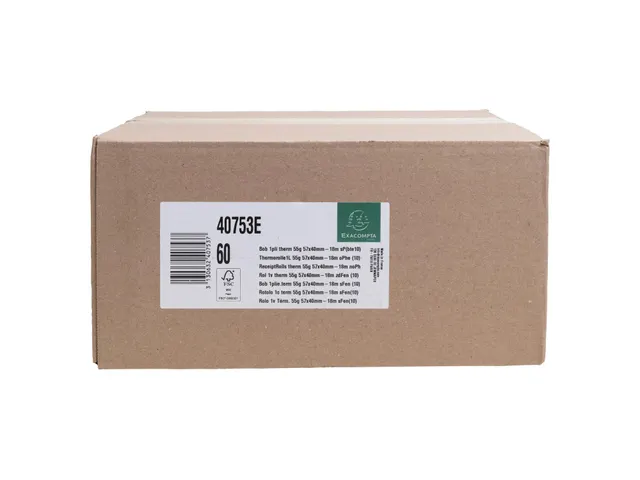 Papierrol zonder fenol voor bankkaartterminals 57x40mm