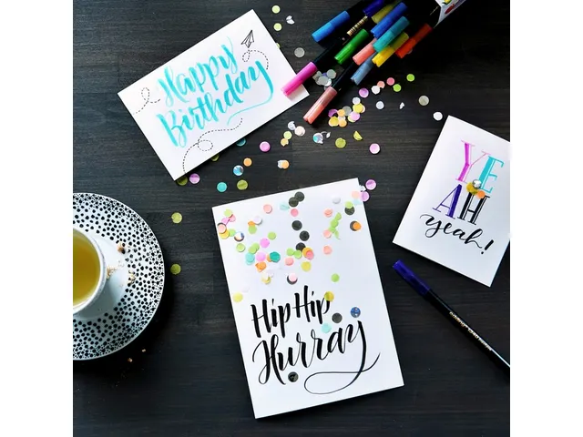 Brushpen edding 1340 letteringset assorti set à 4 stuks