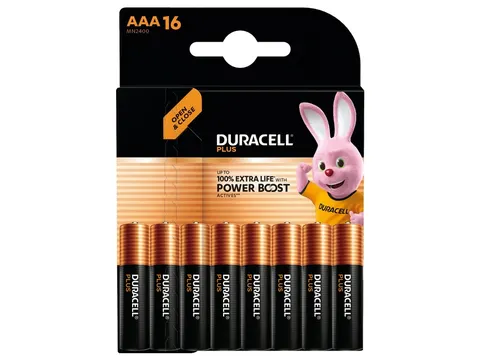 Batterij Duracell Plus Powerboost AAA 16 stuks