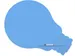 Tableau blanc Rocada Skinshape Idea 75x115cm bleu laque