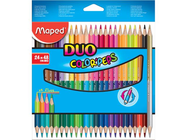 Colorpeps Kleurpotlood Duo 24 stuks | KleurpotlodenWinkel.nl