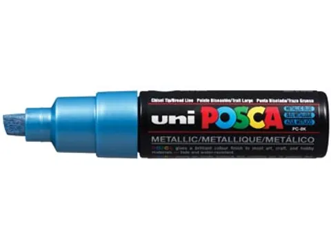 uni-ball Paint Marker op waterbasis Posca PC-8K blauw metaal
