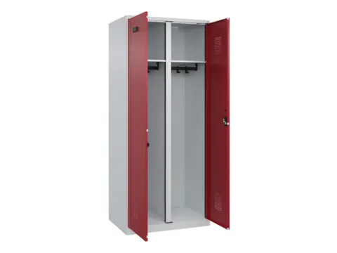 locker voor scheiding van kleding,HxBxD 1850x800x500mm,2vak