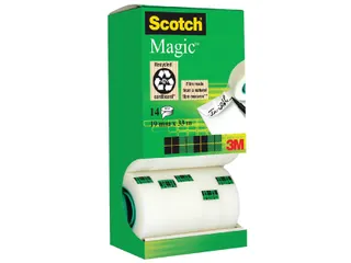 Plakband Scotch Magic 810 19mmx33m onzichtbaar mat 12+2 gratis - 1
