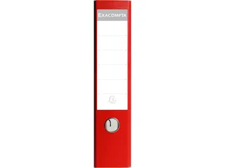 Ordner karton/PP A4 75mm rood - 6