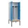 PBM-locker met bank,HxBxD 2120x800x815mm,2vak,vak B 400mm,draaigrendel
