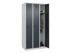 locker,HxBxD 1850x900x500mm,3vak,vak B 300mm,draaigrendel