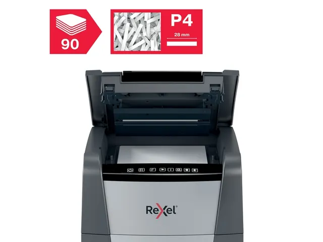 Papiervernietiger Rexel Optimum Auto+ 90X snippers 4x28mm