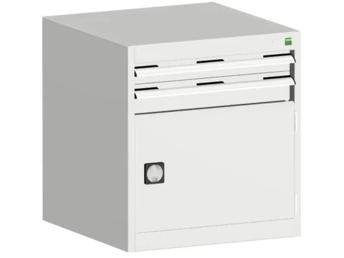 ladekast HxBxD 700x650x525mm 2laden RAL7035 front RAL7035