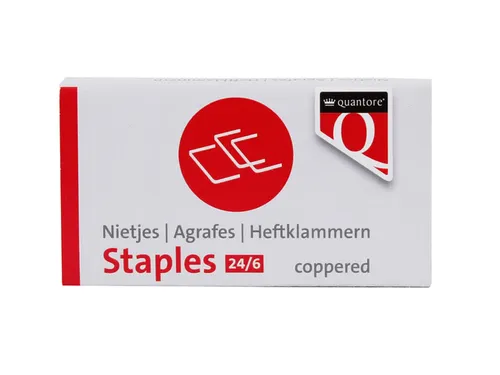 Nieten Quantore 24/6 verkoperd 1000stuks