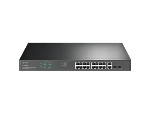 18-Poorts Gigabit Rackmount Switch with 16-poorts PoE