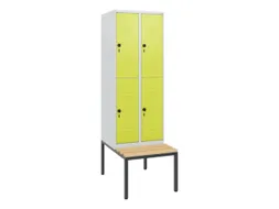 Dubbeldekse dekenkist,HxBxD 1950x600x815mm,2x2vak.,vak B 300mm