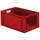 Euronorm-stapelbak 51liter Rood 270x600x400mm Wanden/bodem Gesloten