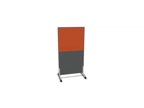 scheidingswand,HxB 1545x800mm,MS-donkergrijs,BN3012-oranje