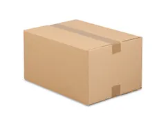 Carton américain pliable 250x180x140mm simple cannelure Brun 20pcs