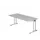 bureau,HxBxD 740x1800x800mm,blad lichtgrijs,C-voet RAL9006