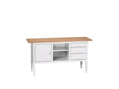 werkbank,HxBxD 830-930x1750x600mm,multiplexblad,uitrusting: 3laden