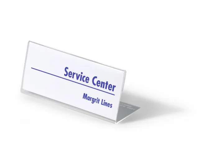 Tafelnaambord 61x150mm Acryl Transparant