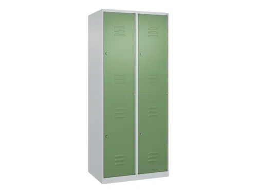 dubbeldekse locker,HxBxD 1850x800x500mm,2x2vak.,vak B 400mm