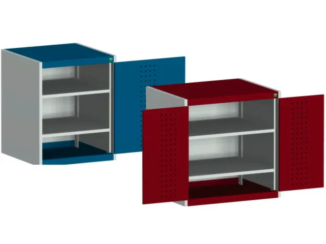 armoire à plaques perforées,HxlxP 800x1050x525mm,2xtablette en acier