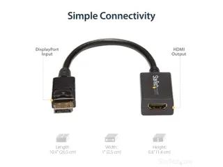 DisplayPort naar HDMI Video Adapter Converter Zwart - 3