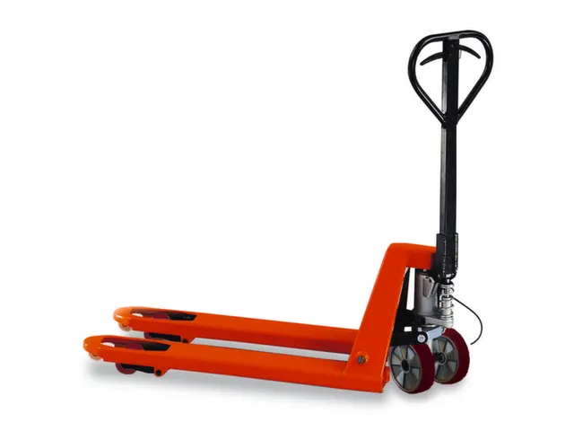 Palletwagen 2.5t Zwenk-/vorkwielen Pu Enkelvoudig Vorklengte 810mm