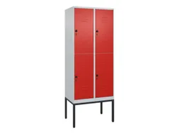 dubbeldekse locker,HxBxD 2120x800x500mm,2x2vak.,vak B 400mm