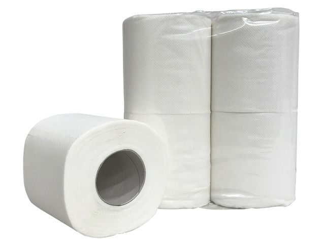 Papier toilette, 2 plis, 200 feuilles, paquet de 12 x 4 rouleaux