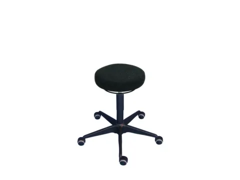 Esd Draaikruk Wielen Voetkruis H 480-620Mm Stof Antraciet Gasveer