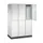 Dubbeldekse garderobekast,RAL 7035,HxBxD 1950x1220x600mm,3x2vak.