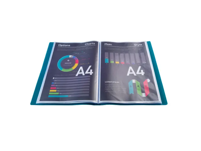 Protège-documents en polypropylène souple OPAK 200 vues - A4 - Vert