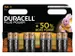 Batterij Duracell AA Plus Power 50% Alkaline 8 Stuks
